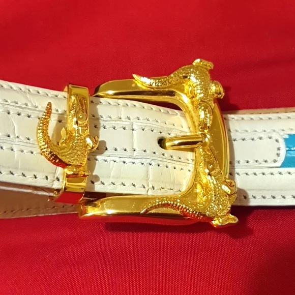 Mauri | Accessories | Mauri Genuine Leather Alligator Belt  display picture 1